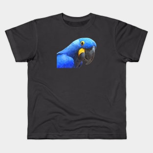 Blue Parrot Portrait Kids T-Shirt